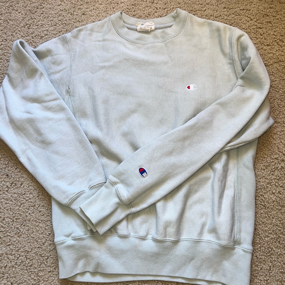 Champion Men's Sky Blue Crewneck Sweater